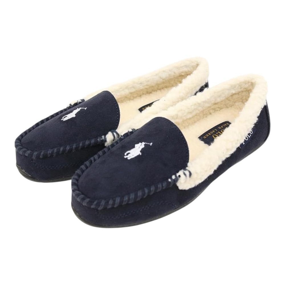 Polo Ralph Lauren Declan SLF6386CRL Slipper Women's US 8
Navy Moccasin JOBB1176